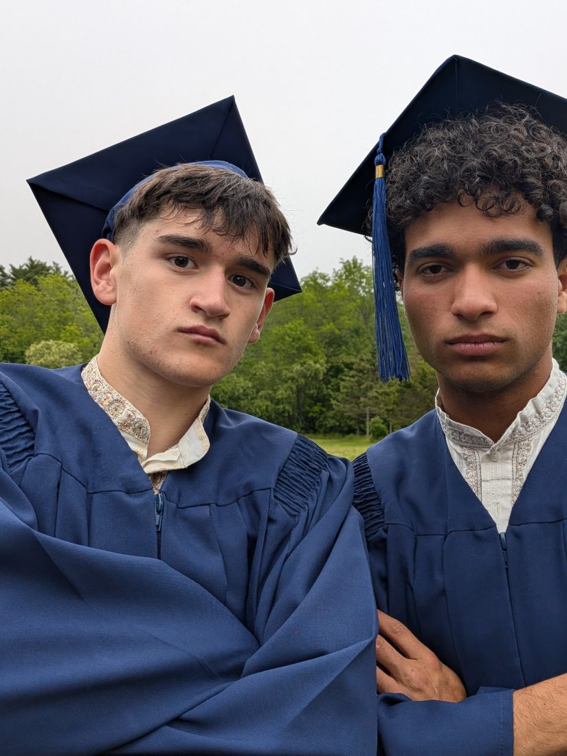 Santiago on graduation day
